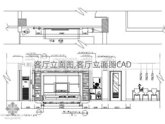 客厅立面图,客厅立面图CAD-第3张图片-求稳装修网