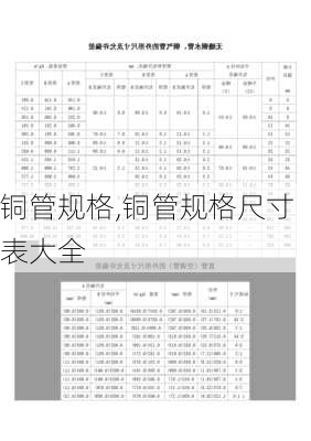 铜管规格,铜管规格尺寸表大全-第1张图片-求稳装修网