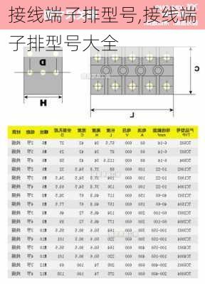 接线端子排型号,接线端子排型号大全-第2张图片-求稳装修网