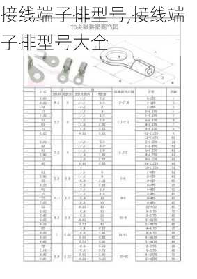 接线端子排型号,接线端子排型号大全-第3张图片-求稳装修网