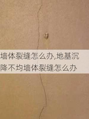 墙体裂缝怎么办,地基沉降不均墙体裂缝怎么办-第2张图片-求稳装修网