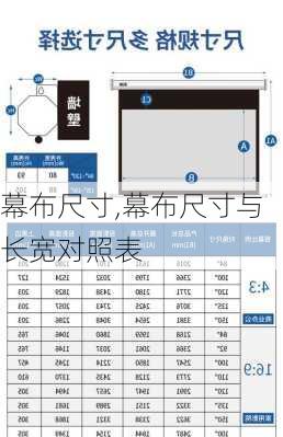 幕布尺寸,幕布尺寸与长宽对照表-第2张图片-求稳装修网