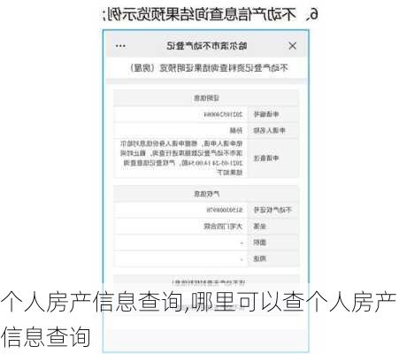 个人房产信息查询,哪里可以查个人房产信息查询-第1张图片-求稳装修网