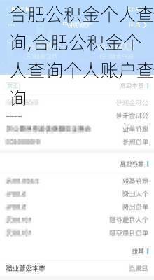 合肥公积金个人查询,合肥公积金个人查询个人账户查询