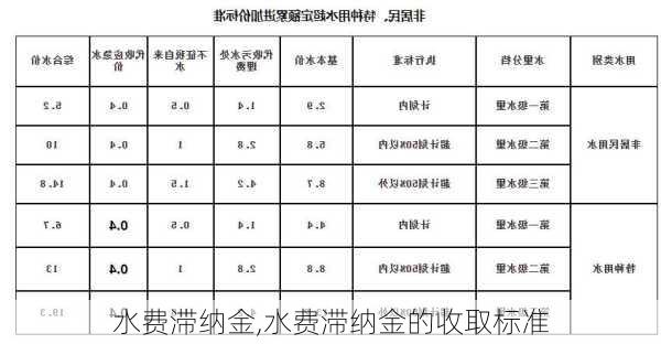 水费滞纳金,水费滞纳金的收取标准-第2张图片-求稳装修网