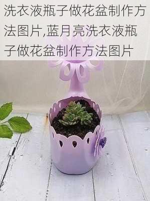 洗衣液瓶子做花盆制作方法图片,蓝月亮洗衣液瓶子做花盆制作方法图片-第3张图片-求稳装修网