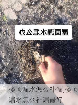 楼顶漏水怎么补漏,楼顶漏水怎么补漏最好