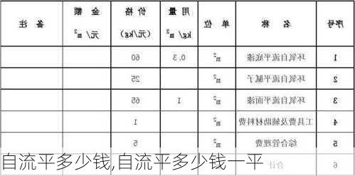 自流平多少钱,自流平多少钱一平-第1张图片-求稳装修网