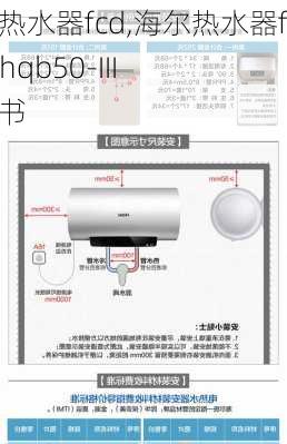 海尔热水器fcd,海尔热水器fcd-jthqb50-III 说明书-第2张图片-求稳装修网