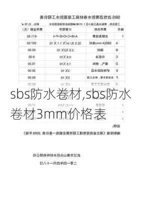 sbs防水卷材,sbs防水卷材3mm价格表-第1张图片-求稳装修网