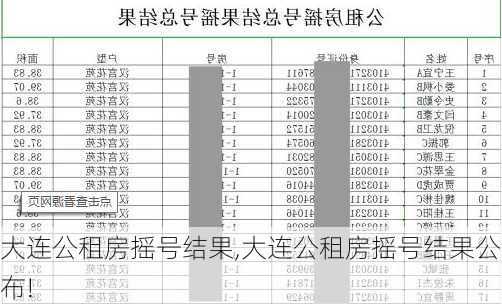 大连公租房摇号结果,大连公租房摇号结果公布!-第2张图片-求稳装修网