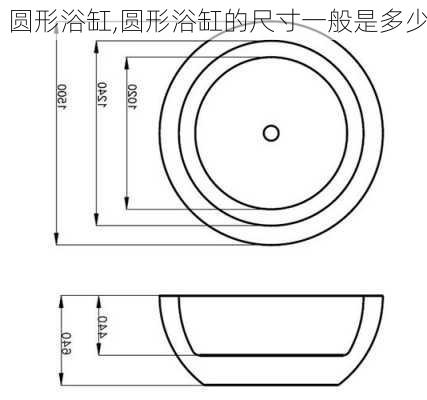 圆形浴缸,圆形浴缸的尺寸一般是多少-第2张图片-求稳装修网