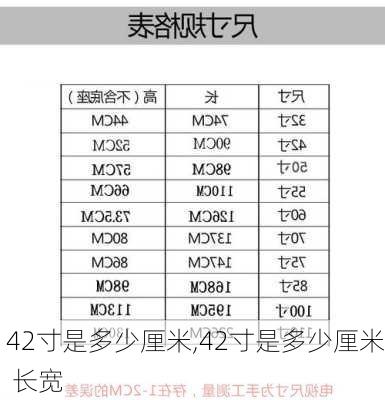 42寸是多少厘米,42寸是多少厘米 长宽-第1张图片-求稳装修网