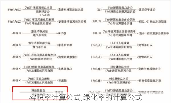 容积率计算公式,绿化率的计算公式-第1张图片-求稳装修网