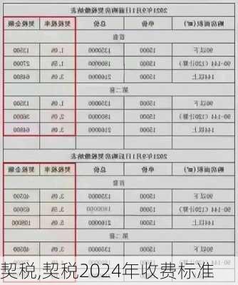 契税,契税2024年收费标准-第3张图片-求稳装修网