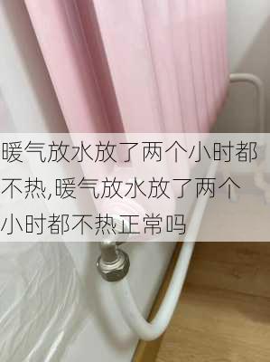 暖气放水放了两个小时都不热,暖气放水放了两个小时都不热正常吗-第2张图片-求稳装修网