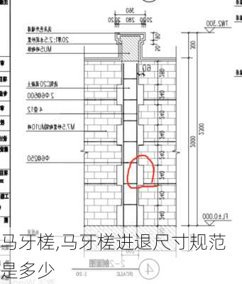 马牙槎,马牙槎进退尺寸规范是多少-第1张图片-求稳装修网