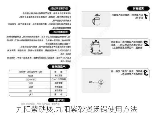 九阳紫砂煲,九阳紫砂煲汤锅使用方法-第3张图片-求稳装修网