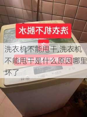 洗衣机不能甩干,洗衣机不能甩干是什么原因哪里坏了-第2张图片-求稳装修网