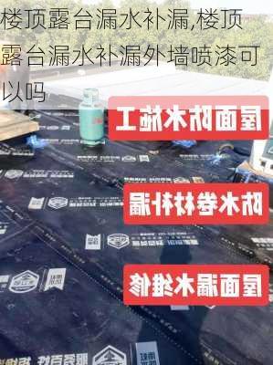 楼顶露台漏水补漏,楼顶露台漏水补漏外墙喷漆可以吗-第3张图片-求稳装修网