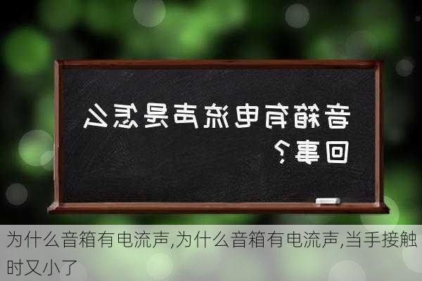 为什么音箱有电流声,为什么音箱有电流声,当手接触时又小了-第3张图片-求稳装修网