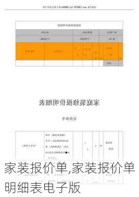 家装报价单,家装报价单明细表电子版-第1张图片-求稳装修网