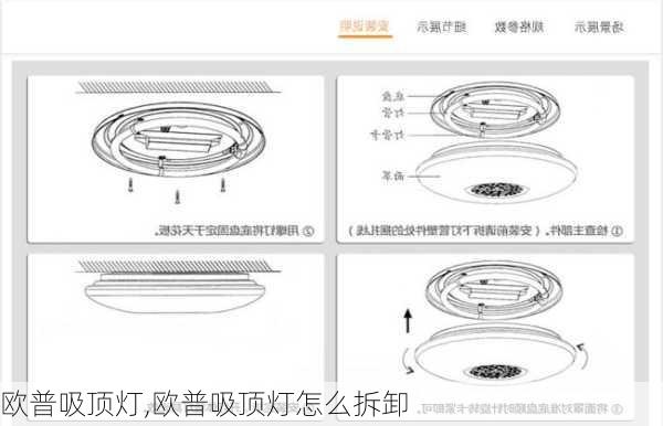 欧普吸顶灯,欧普吸顶灯怎么拆卸-第1张图片-求稳装修网