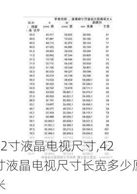 42寸液晶电视尺寸,42寸液晶电视尺寸长宽多少厘米-第1张图片-求稳装修网