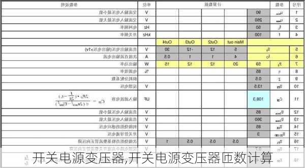 开关电源变压器,开关电源变压器匝数计算-第3张图片-求稳装修网