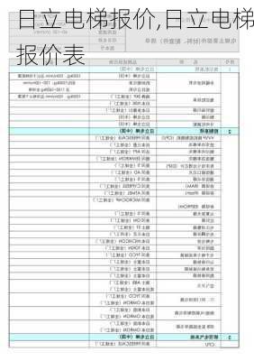 日立电梯报价,日立电梯报价表-第3张图片-求稳装修网