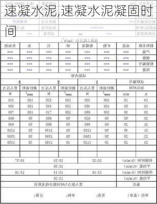 速凝水泥,速凝水泥凝固时间-第1张图片-求稳装修网