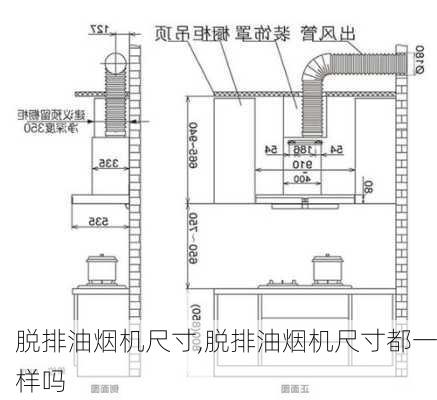 脱排油烟机尺寸,脱排油烟机尺寸都一样吗-第3张图片-求稳装修网