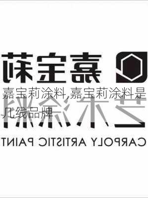 嘉宝莉涂料,嘉宝莉涂料是几线品牌