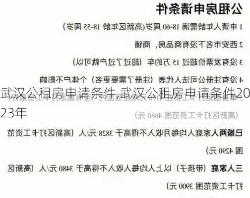 武汉公租房申请条件,武汉公租房申请条件2023年-第3张图片-求稳装修网