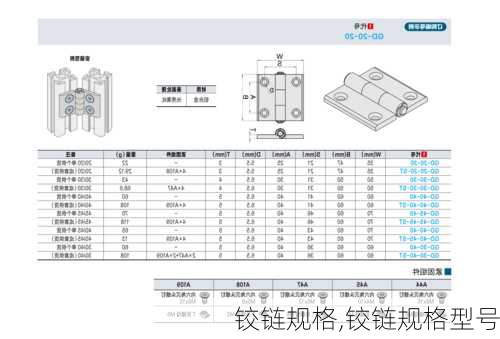 铰链规格,铰链规格型号-第3张图片-求稳装修网