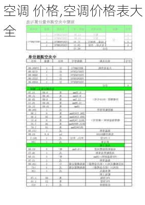 空调 价格,空调价格表大全-第2张图片-求稳装修网