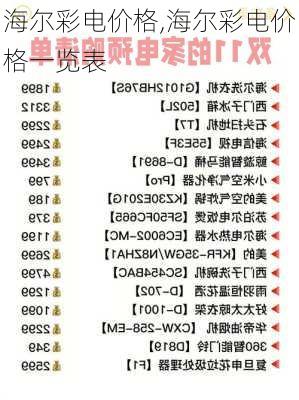 海尔彩电价格,海尔彩电价格一览表-第1张图片-求稳装修网