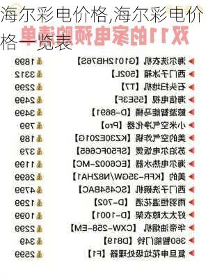 海尔彩电价格,海尔彩电价格一览表-第2张图片-求稳装修网