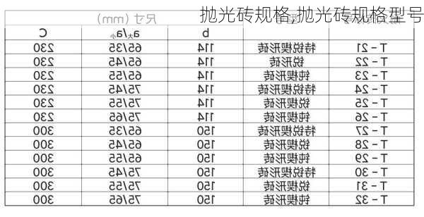 抛光砖规格,抛光砖规格型号-第3张图片-求稳装修网