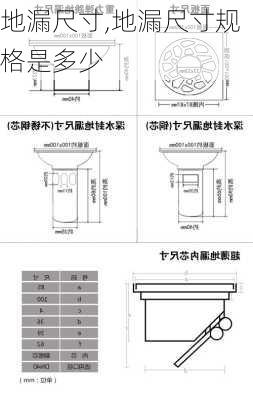 地漏尺寸,地漏尺寸规格是多少-第1张图片-求稳装修网
