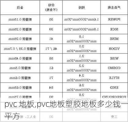 pvc 地板,pvc地板塑胶地板多少钱一平方-第1张图片-求稳装修网