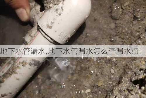 地下水管漏水,地下水管漏水怎么查漏水点-第2张图片-求稳装修网