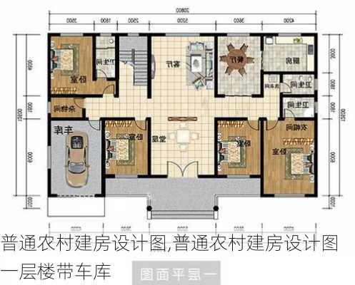 普通农村建房设计图,普通农村建房设计图 一层楼带车库-第2张图片-求稳装修网