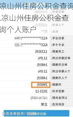 凉山州住房公积金查询,凉山州住房公积金查询个人账户-第2张图片-求稳装修网