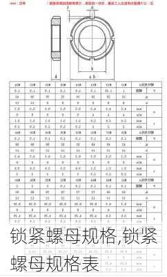 锁紧螺母规格,锁紧螺母规格表-第3张图片-求稳装修网