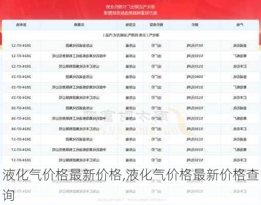 液化气价格最新价格,液化气价格最新价格查询-第1张图片-求稳装修网