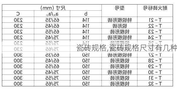 瓷砖规格,瓷砖规格尺寸有几种-第3张图片-求稳装修网