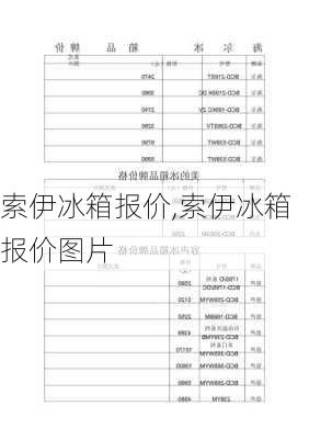 索伊冰箱报价,索伊冰箱报价图片