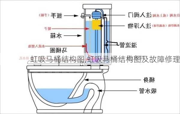 虹吸马桶结构图,虹吸马桶结构图及故障修理-第1张图片-求稳装修网