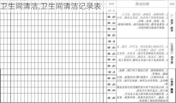 卫生间清洁,卫生间清洁记录表-第3张图片-求稳装修网